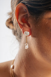 Sydney Mini Keshi Drop Earrings
