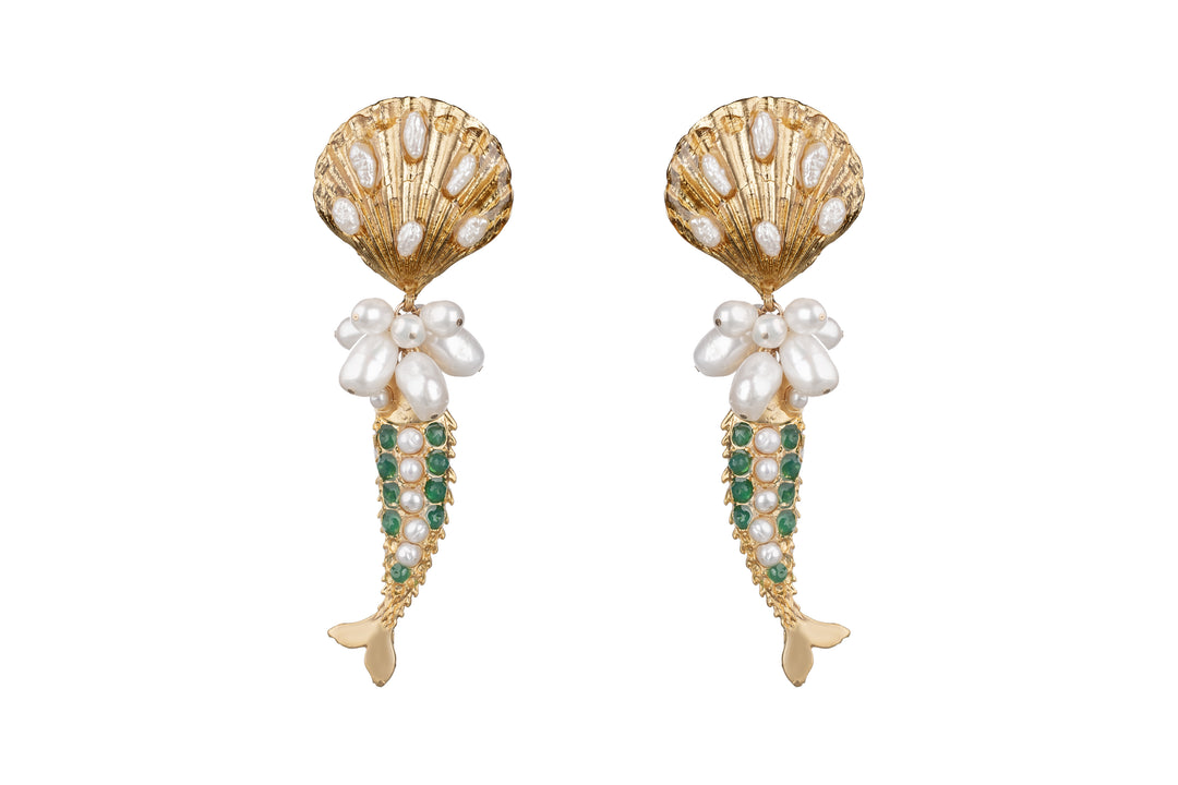 Chanel Luxe Green Onyx and Freshwater Pearls
