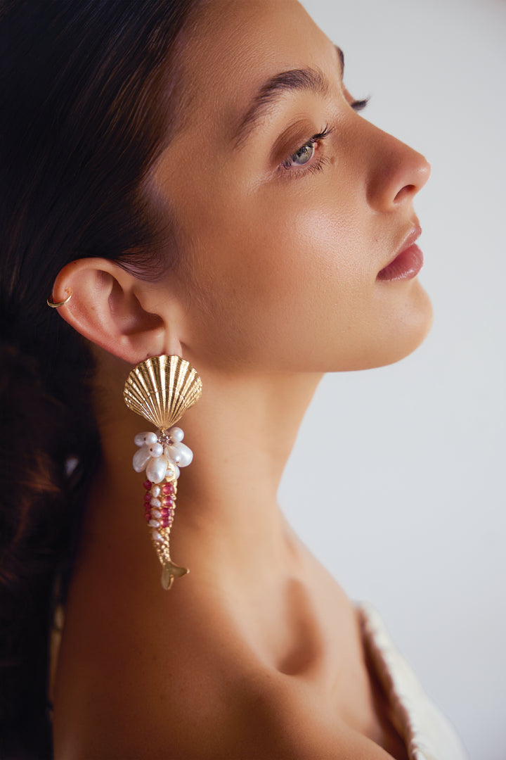 Chanel Luxe Pink Topaz and Freshwater Pearls