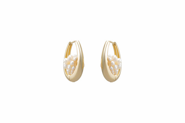 Paulina Basket Hoop Earrings