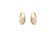 Paulina Basket Hoop Earrings