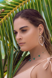 Bougainvillea Earrings 45mm